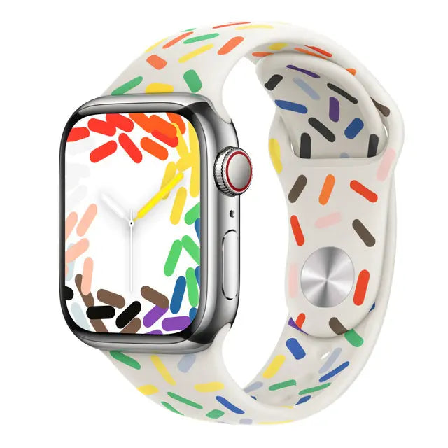 Pride Edition Silikonarmband mit Pin Tuck Verschluss